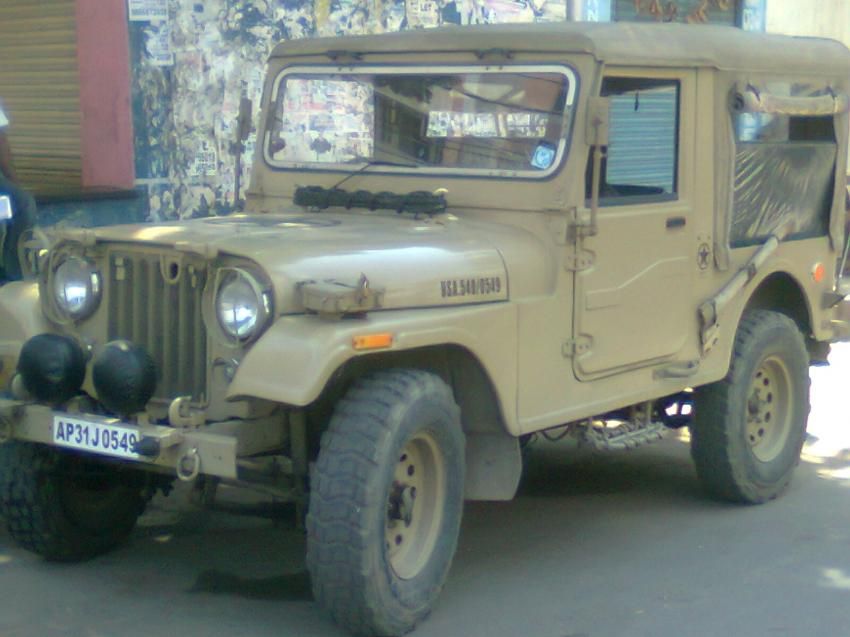 Mahindra army jeep